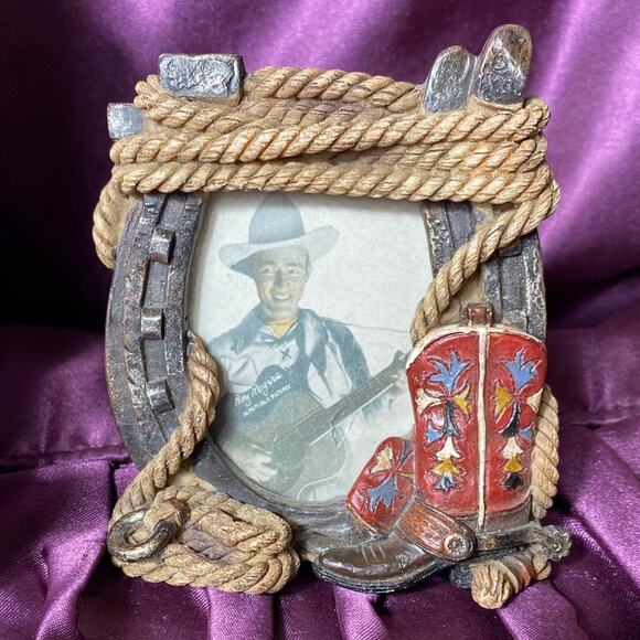 Cowboy Western Photo Frames Child 3D Cowboy Boot Lasso Horse Cactus Howdy - Picture 3 of 11